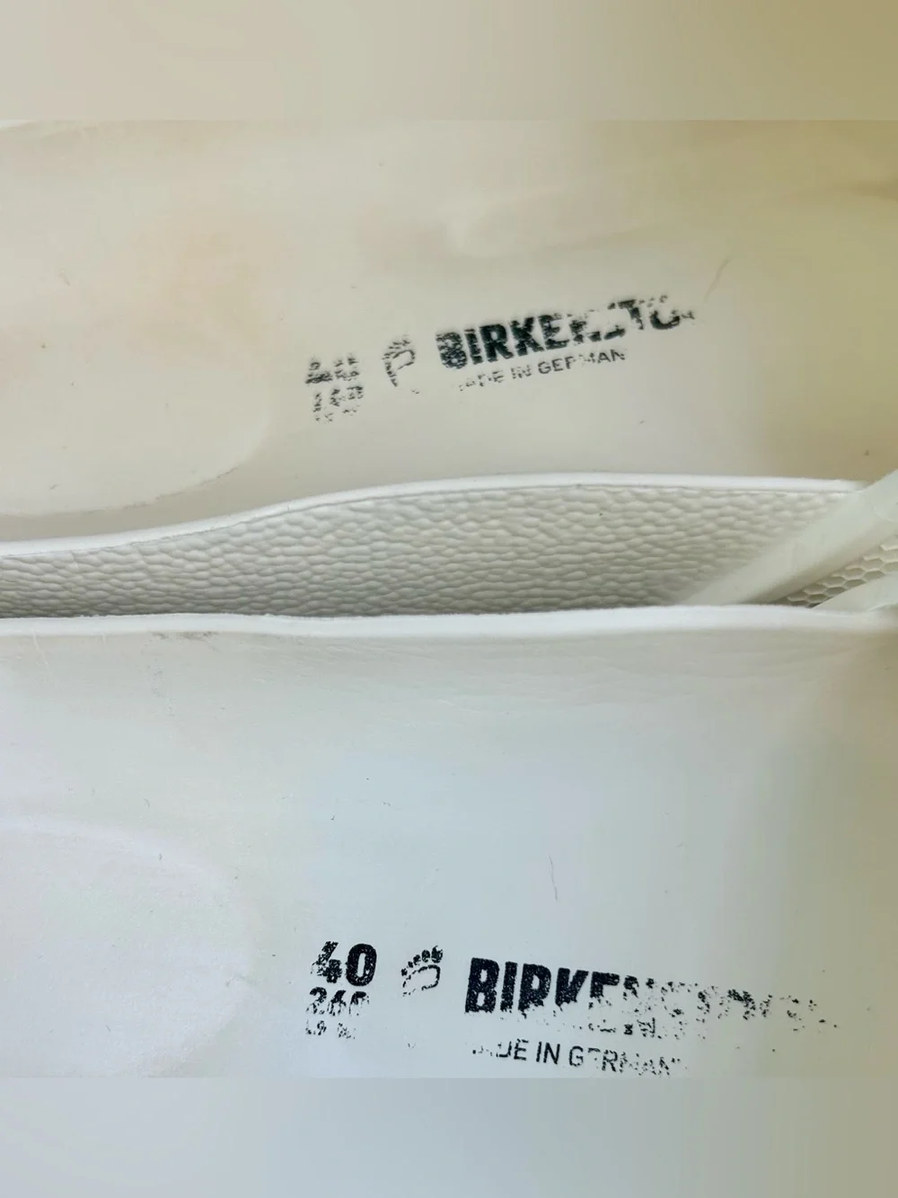 Birkenstock Barbados EVA White Slides Size 9-9.5 Women,  7-7.5 Men